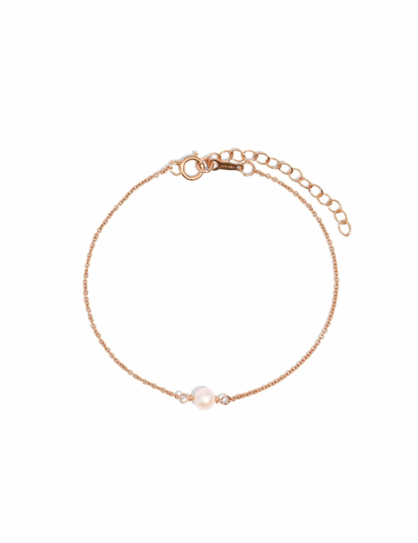 The Raindrop Pearl 14ct Rose Gold Filled Bracelet - Molten Store