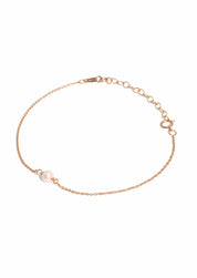 The Raindrop Pearl 14ct Rose Gold Filled Bracelet - Molten Store