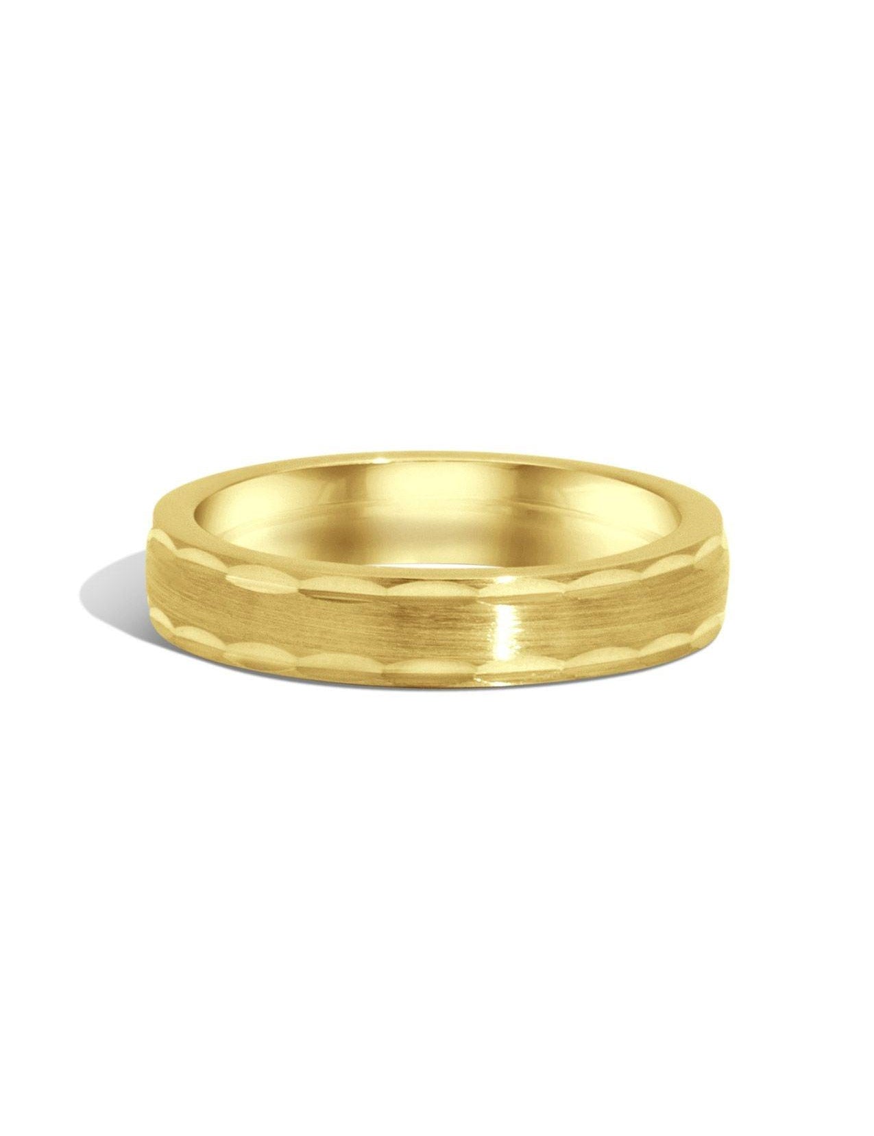 The Reverie 18ct Yellow Gold Band - Molten Store