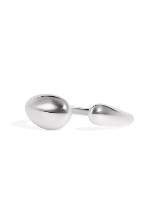 The Ripple Silver Open Ring - Molten Store