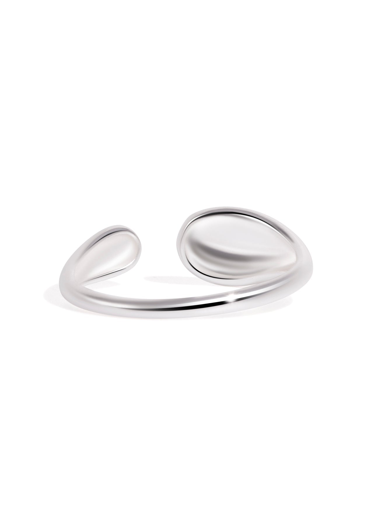 The Ripple Silver Open Ring - Molten Store