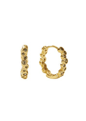 The Rock Pool Matcha 14ct Gold Vermeil Hoop Earrings - Molten Store