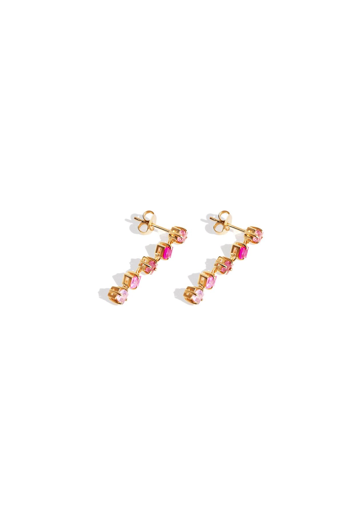 The Rosco Five 9ct Solid Gold Drop Earrings - Molten Store