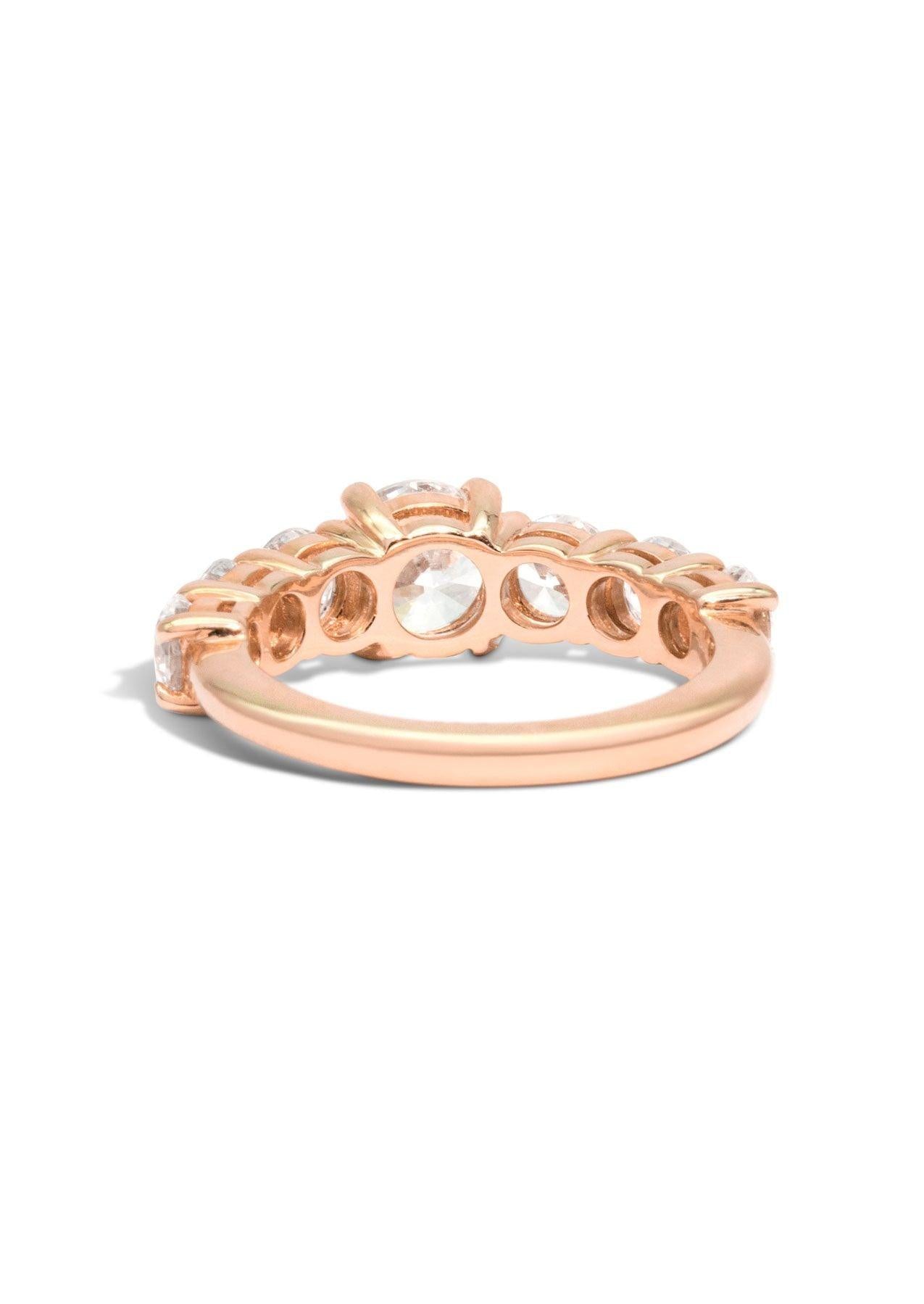 The Round Brilliant Banks Rose Gold Ring Setting - Molten Store