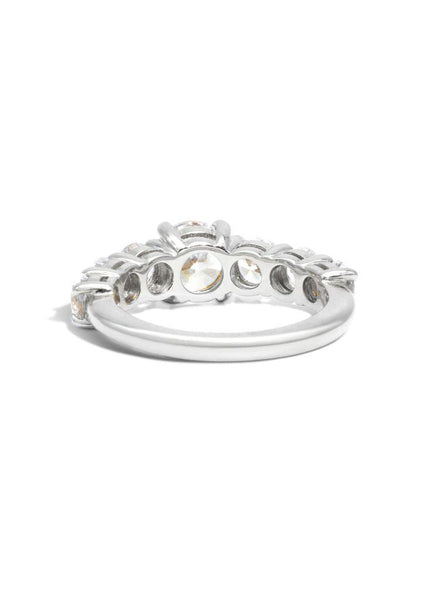 The Round Brilliant Banks White Gold Ring Setting - Molten Store