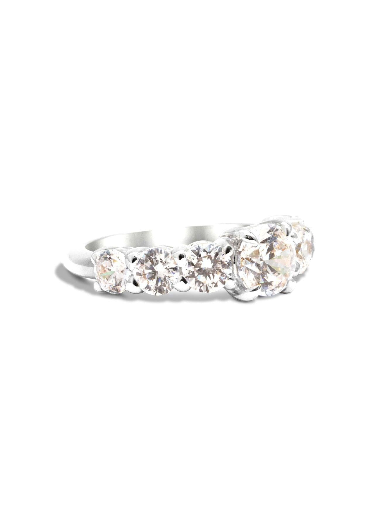 The Round Brilliant Banks White Gold Ring Setting - Molten Store