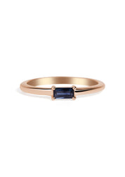 The Rue Sapphire Rose Gold Ring - Molten Store