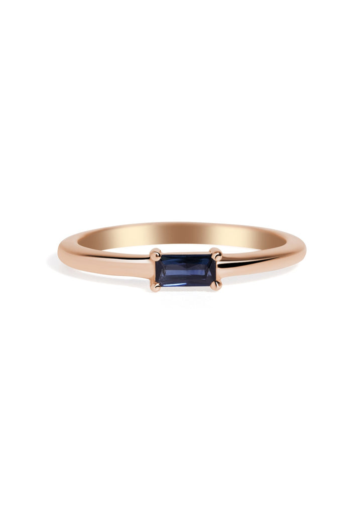 The Rue Sapphire Rose Gold Ring - Molten Store