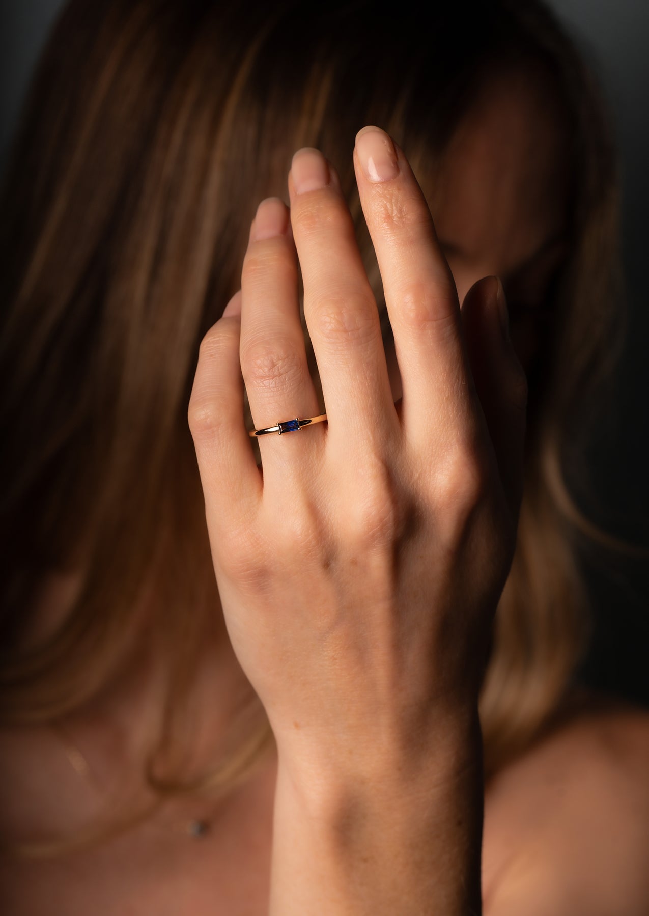 The Rue Sapphire Rose Gold Ring - Molten Store