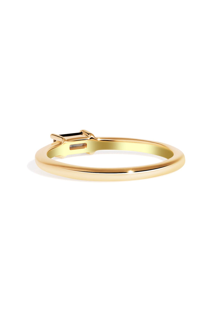 The Rue Sapphire Yellow Gold Ring - Molten Store