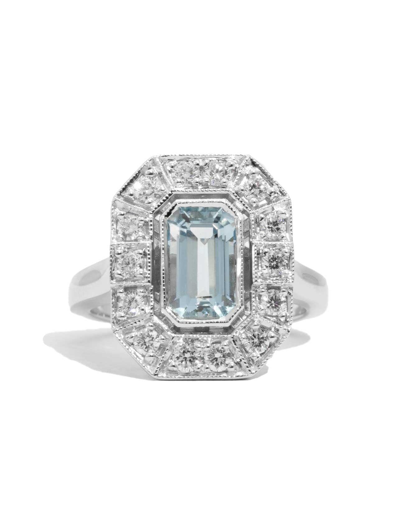 The Sadie Ring with 1.63ct Aquamarine - Molten Store