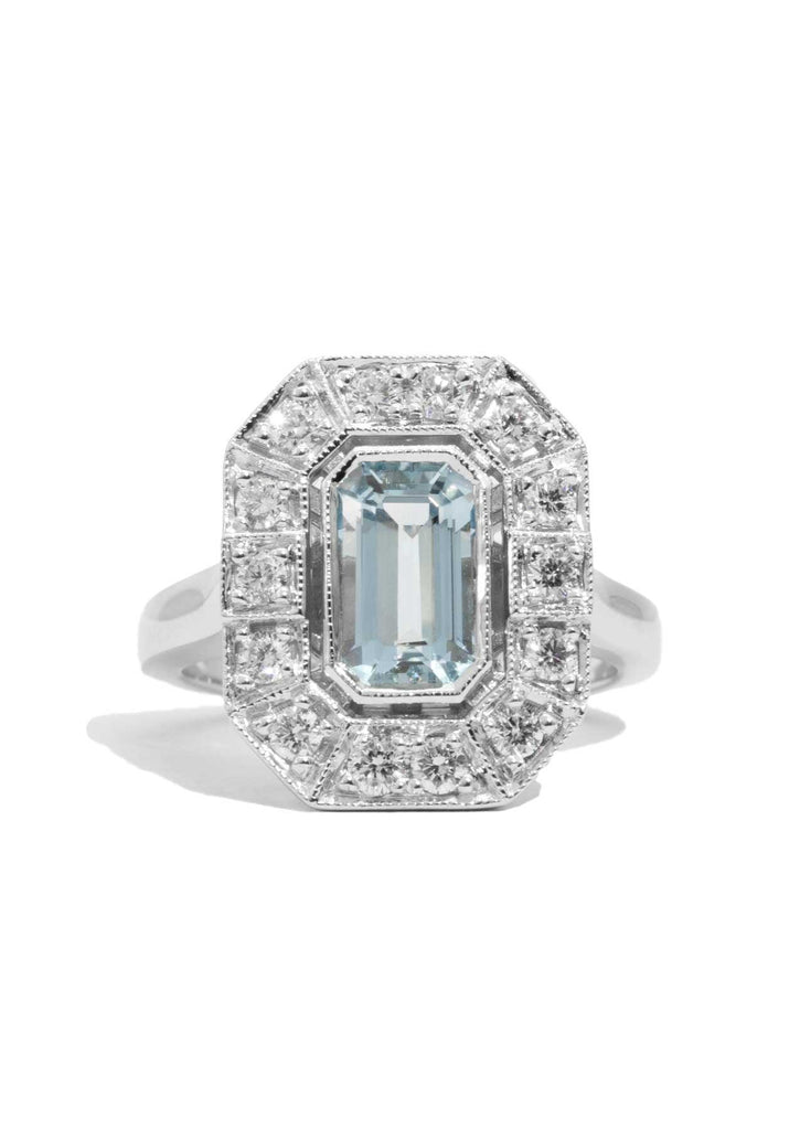 The Sadie Ring with 1.63ct Aquamarine - Molten Store