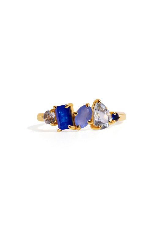 The Salacia 18ct Gold Vermeil Cluster Ring - Molten Store