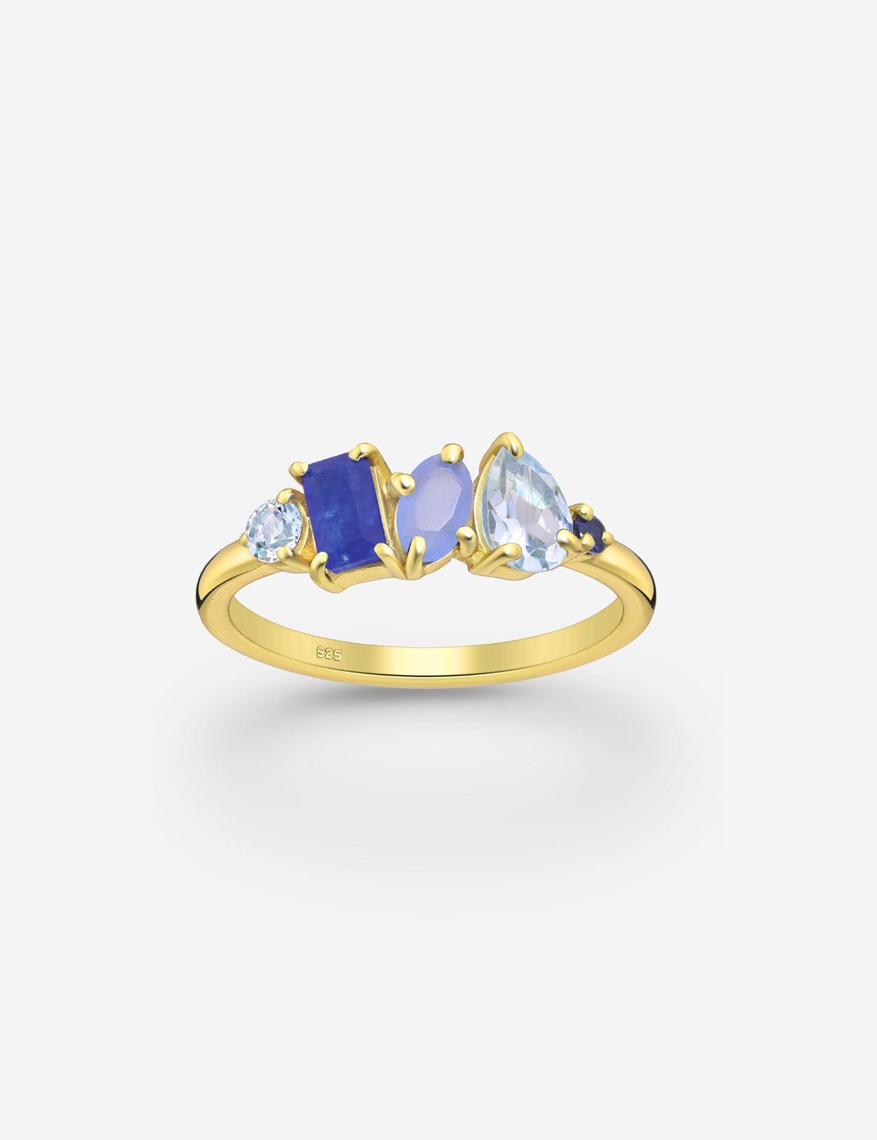 The Salacia 18ct Gold Vermeil Cluster Ring - Molten Store