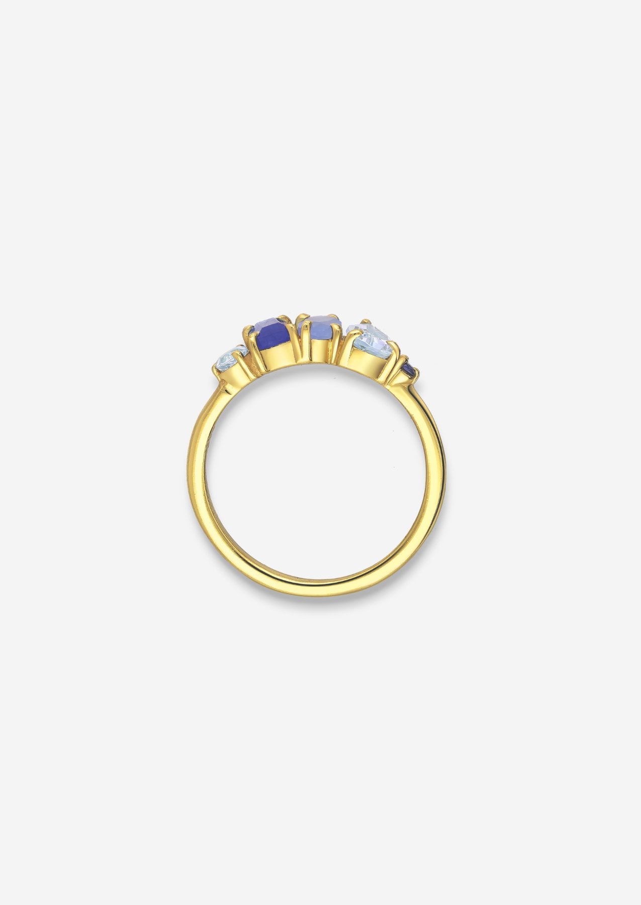 The Salacia 18ct Gold Vermeil Cluster Ring - Molten Store