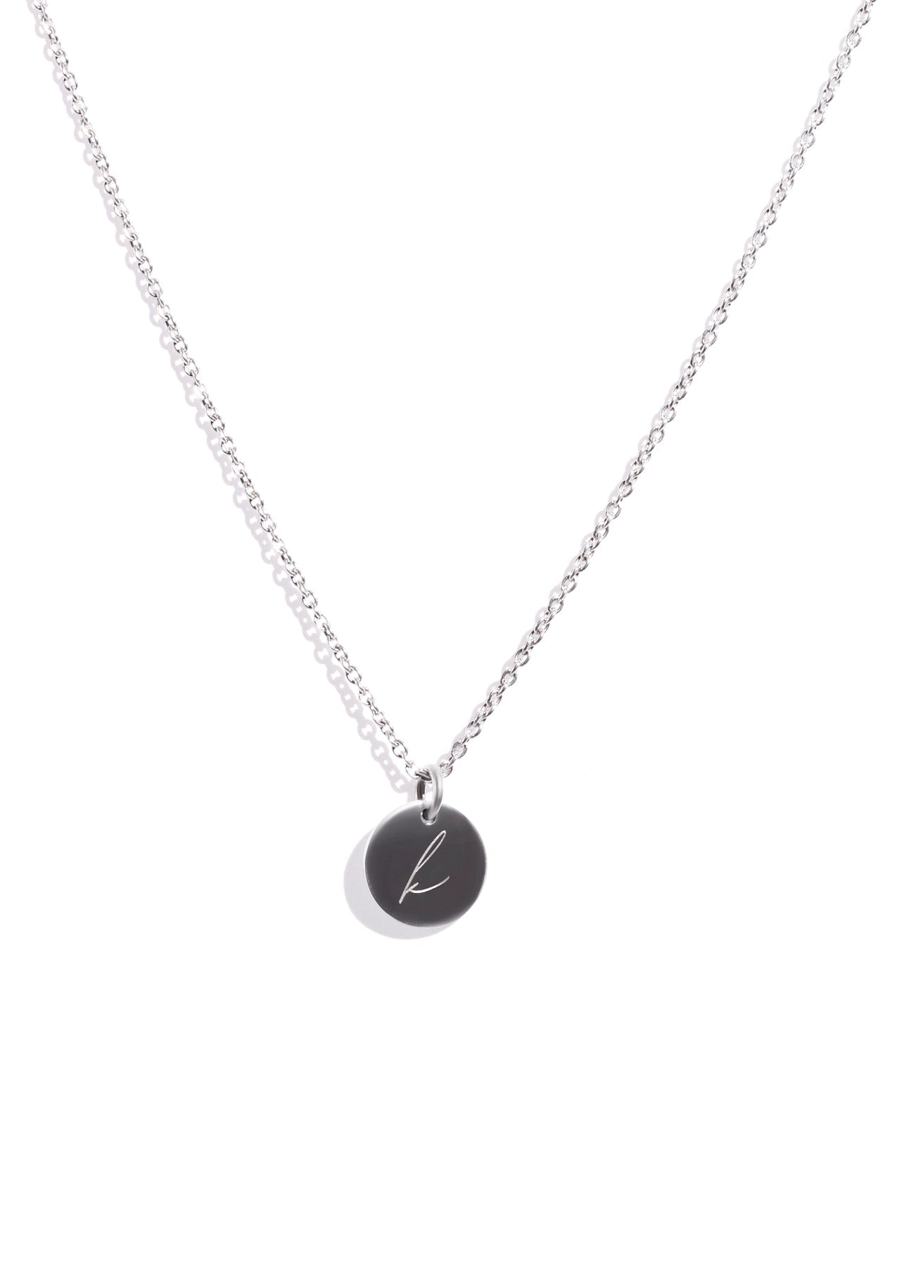 The Script Silver Initial Necklace - Molten Store