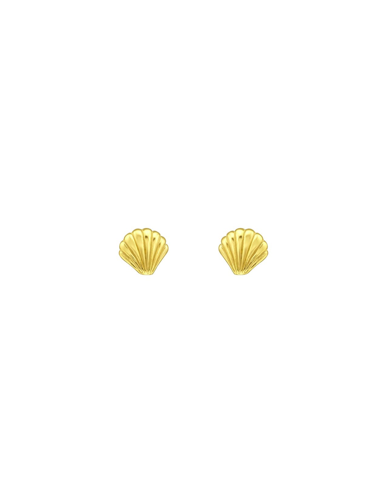 The Seashell Gold Vermeil Stud Earring - Molten Store