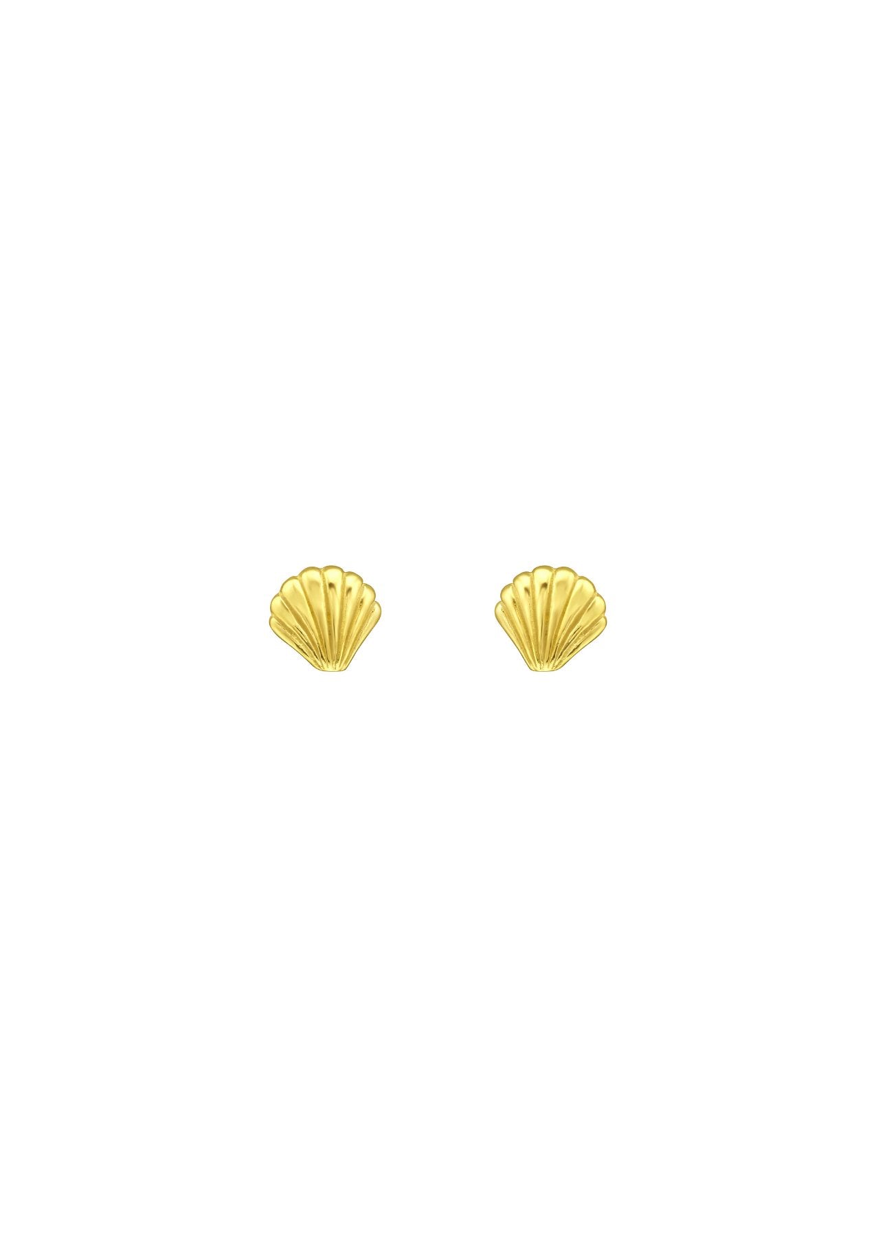 The Seashell Gold Vermeil Stud Earring - Molten Store