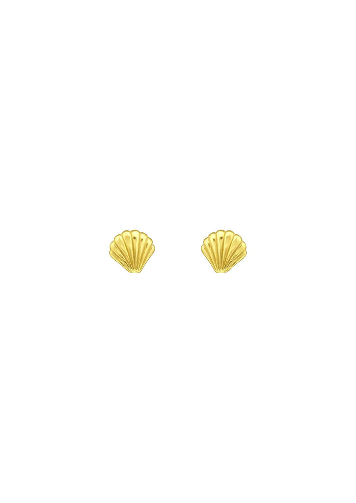 The Seashell Gold Vermeil Stud Earring - Molten Store