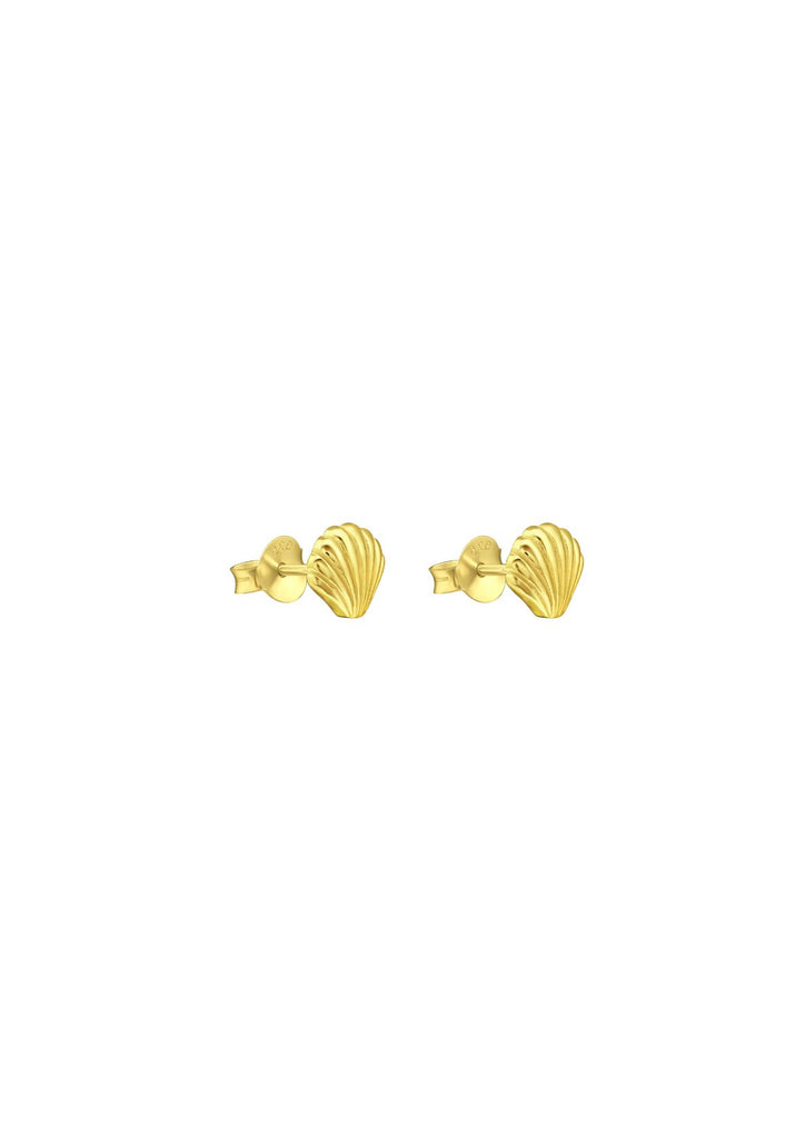 The Seashell Gold Vermeil Stud Earring - Molten Store