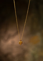 The Secret Heart 14ct Gold Vermeil Pendant Necklace - Molten Store