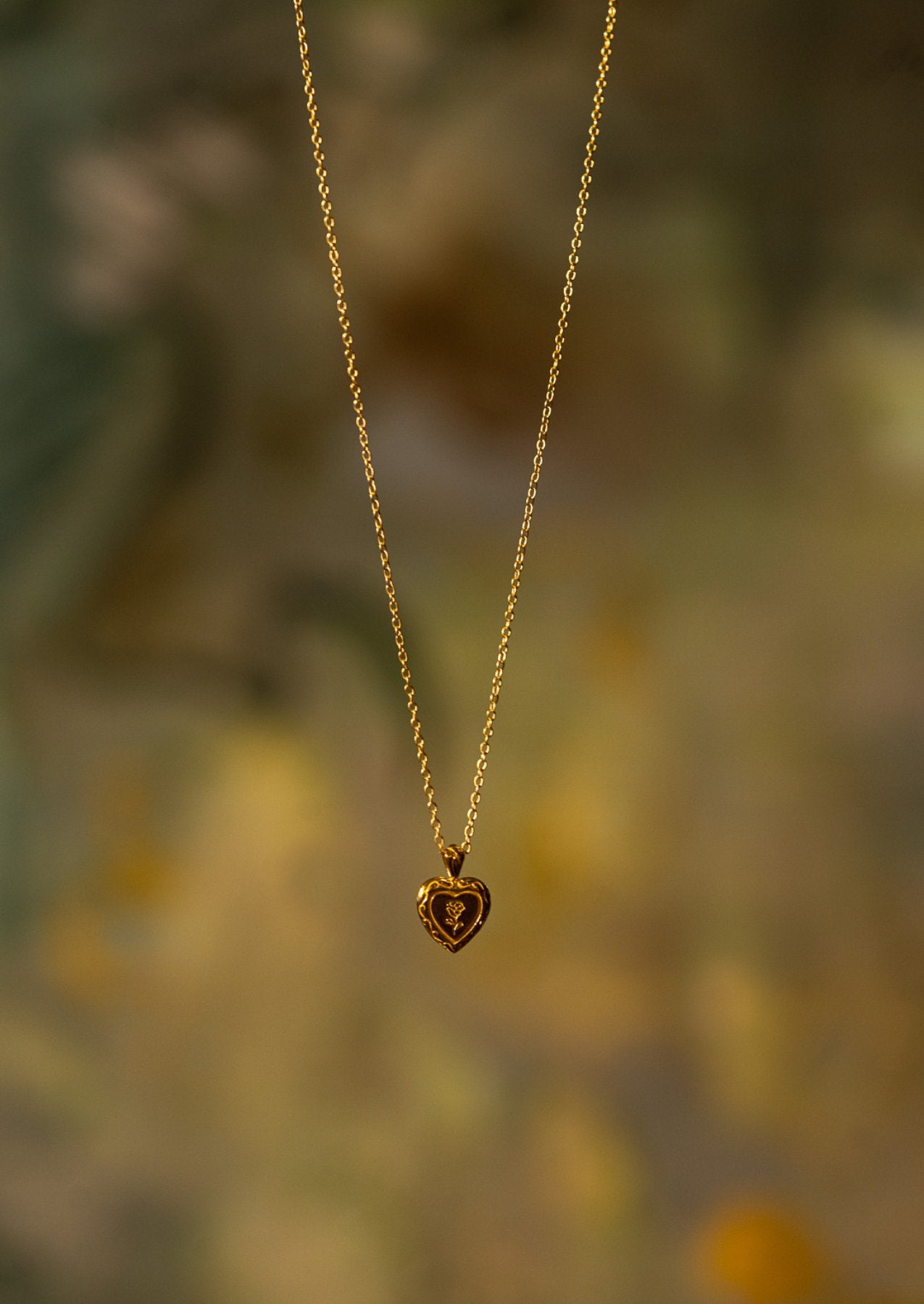 The Secret Heart 14ct Gold Vermeil Pendant Necklace - Molten Store