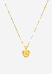 The Secret Heart 14ct Gold Vermeil Pendant Necklace - Molten Store