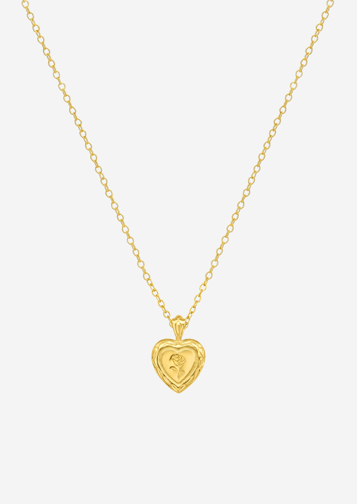 The Secret Heart 14ct Gold Vermeil Pendant Necklace - Molten Store