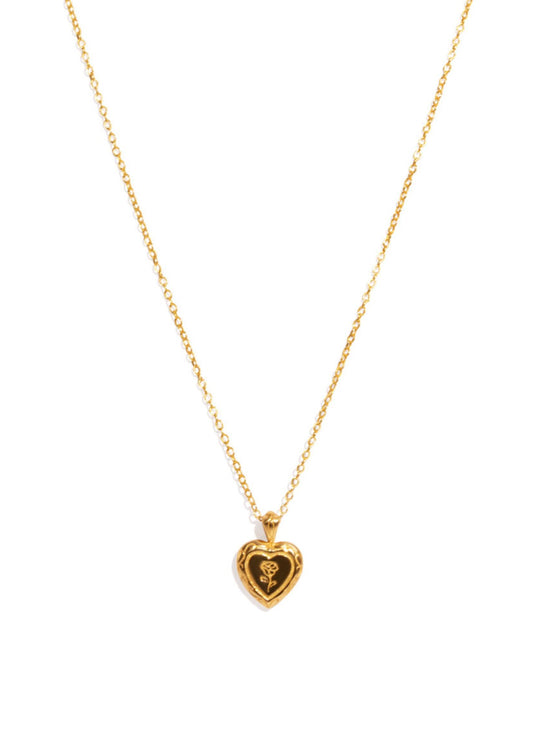 The Secret Heart 14ct Gold Vermeil Pendant Necklace - Molten Store