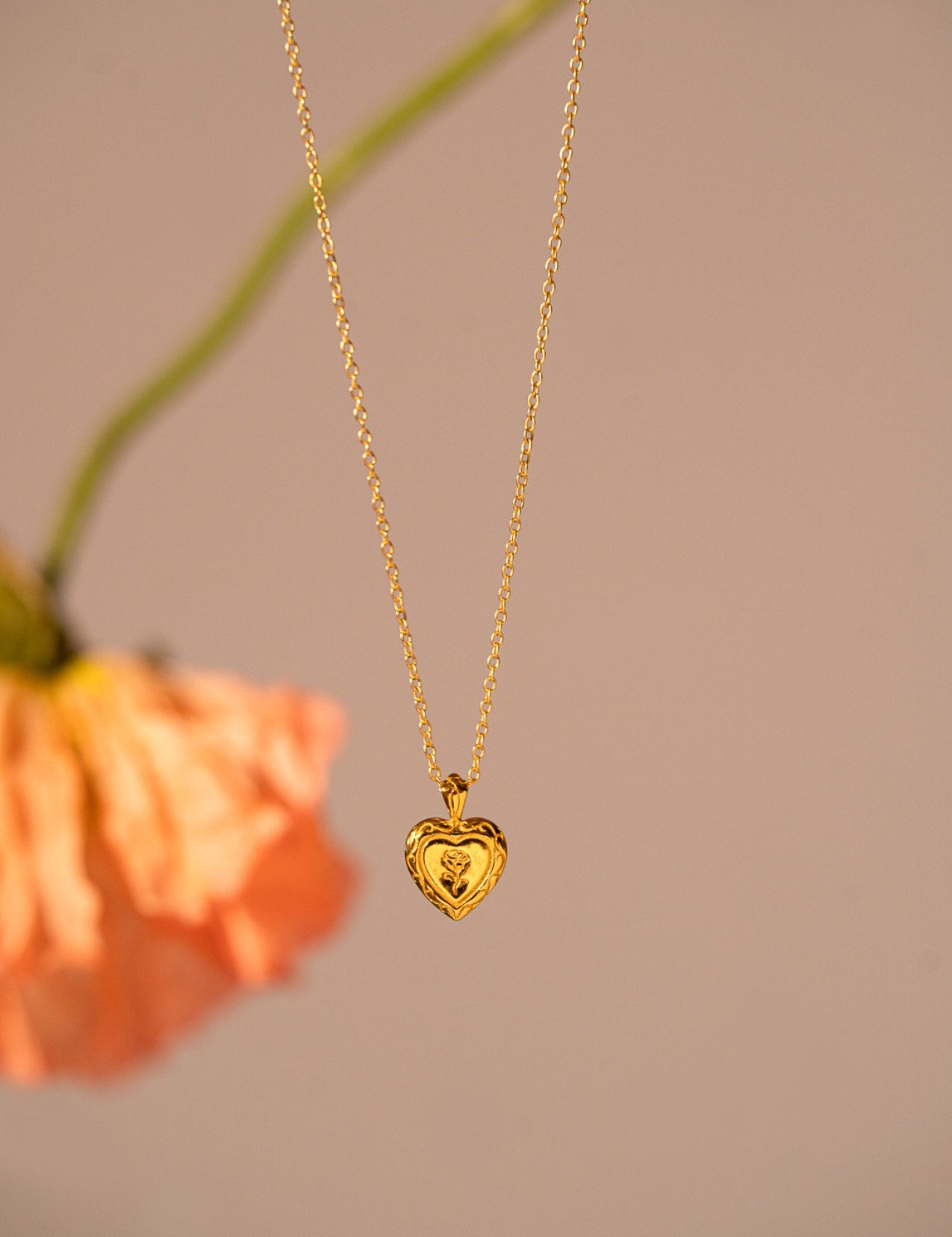 The Secret Heart 14ct Gold Vermeil Pendant Necklace - Molten Store