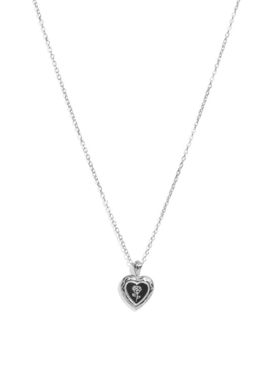 The Secret Heart Silver Pendant Necklace - Molten Store