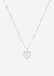 The Secret Heart Sterling Silver Pendant Necklace - Molten Store