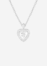 The Secret Heart Sterling Silver Pendant Necklace - Molten Store