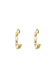 The Serendipity 14ct Gold Vermeil Half Hoop Earrings - Molten Store