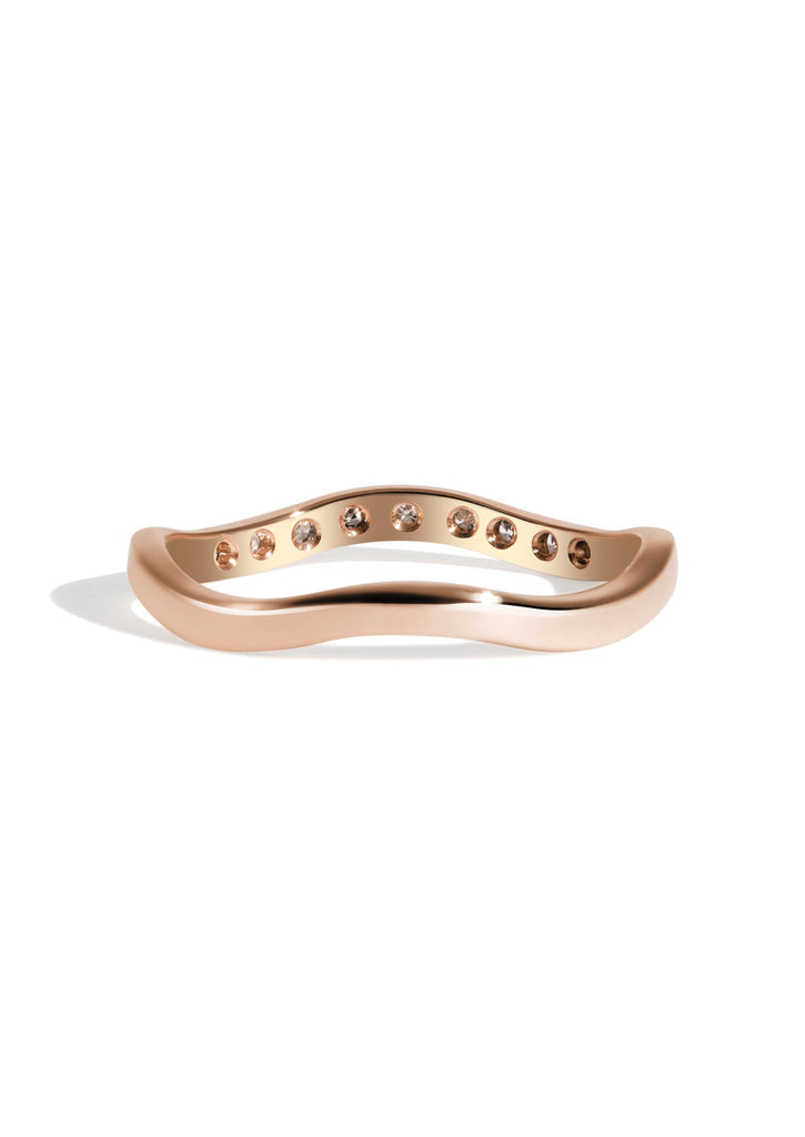 The Serene Diamond Rose Gold Band - Molten Store