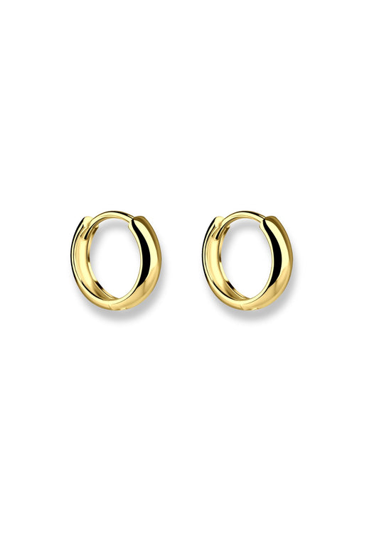 The Shimmer 14ct Gold Vermeil Hoop Earrings - Molten Store