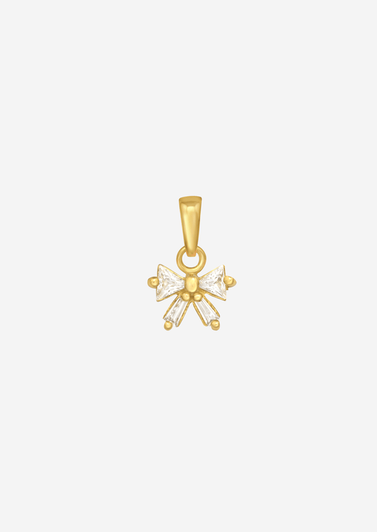 The Shimmer Bow 14ct Gold Vermeil Pendant - Molten Store