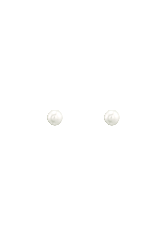 The Siren Pearl Gold Vermeil Stud Earrings (4mm) - Molten Store