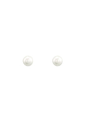 The Siren Pearl Gold Vermeil Stud Earrings (6mm) - Molten Store