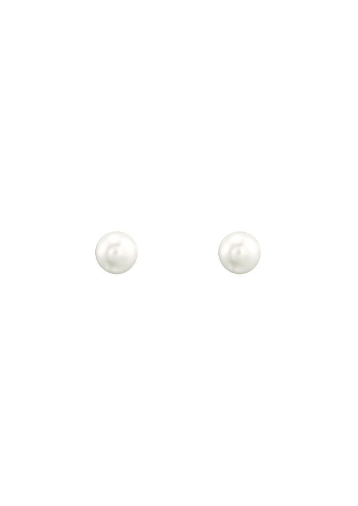 The Siren Pearl Gold Vermeil Stud Earrings (6mm) - Molten Store