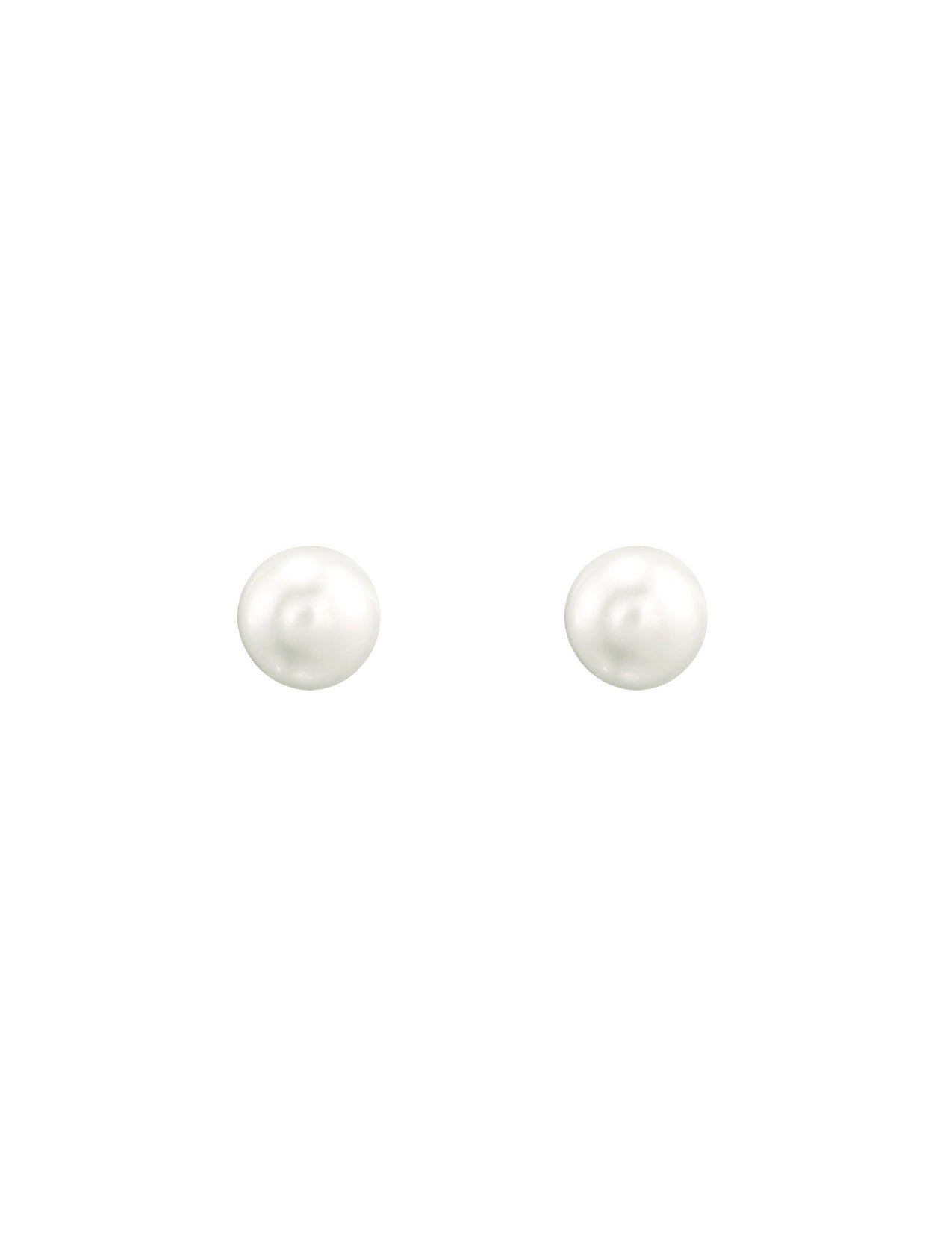 The Siren Pearl Gold Vermeil Stud Earrings (8mm) - Molten Store