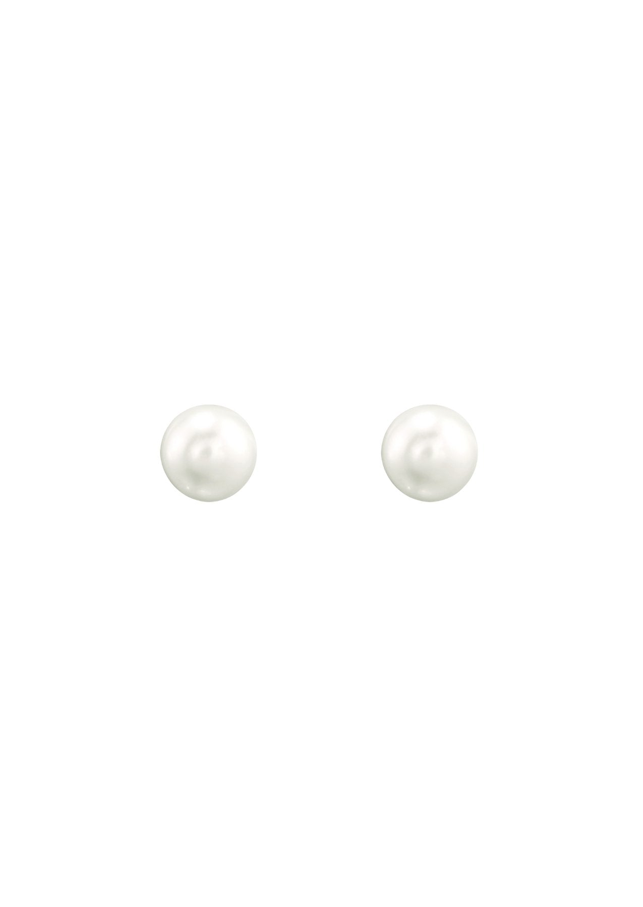 The Siren Pearl Gold Vermeil Stud Earrings (8mm) - Molten Store