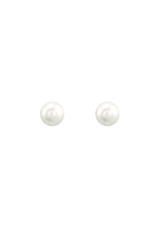 The Siren Pearl Gold Vermeil Stud Earrings (8mm) - Molten Store