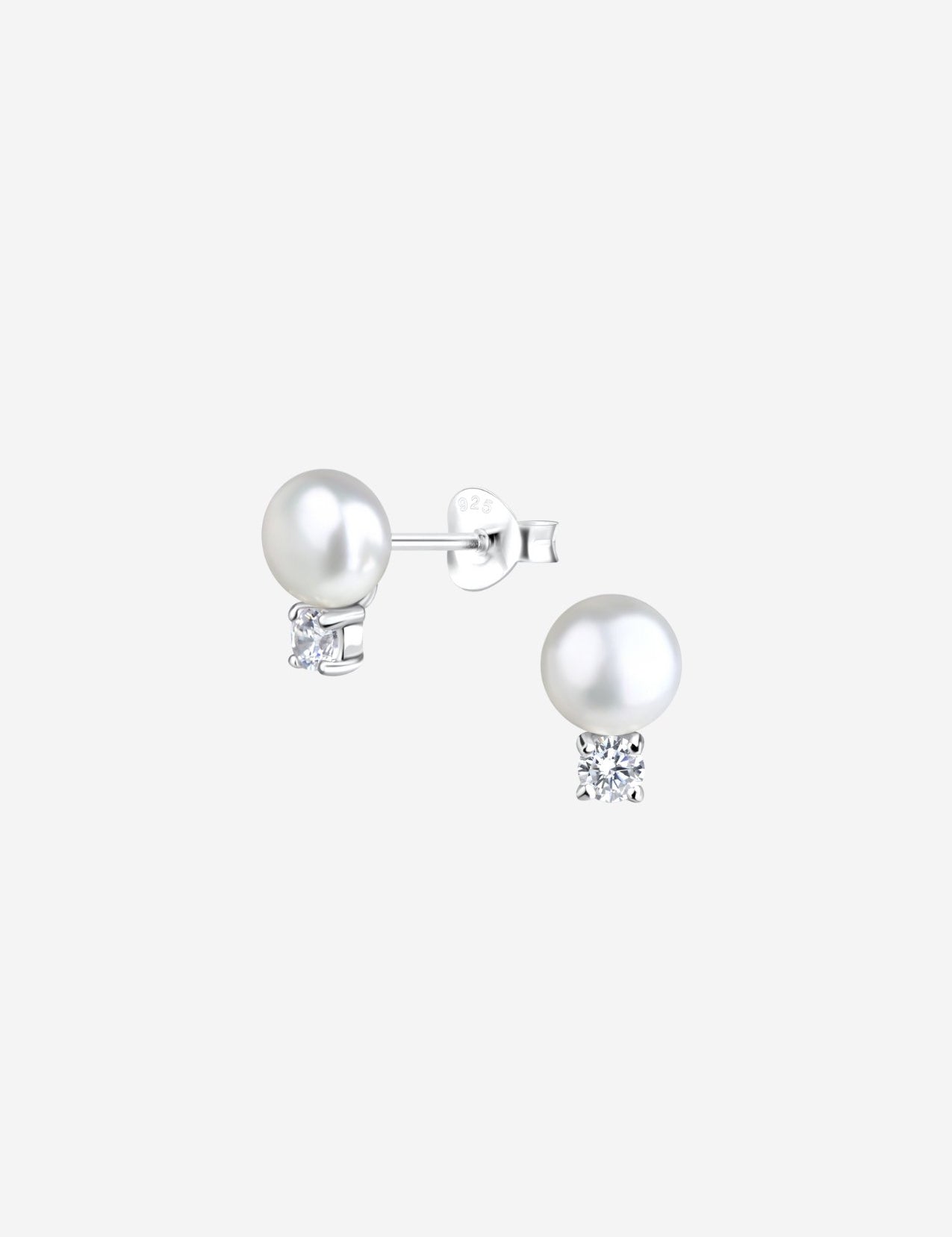 The Snowdrop Sterling Silver Stud Earrings - Molten Store