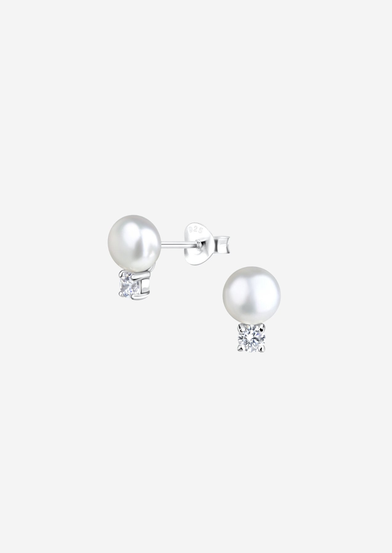 The Snowdrop Sterling Silver Stud Earrings - Molten Store