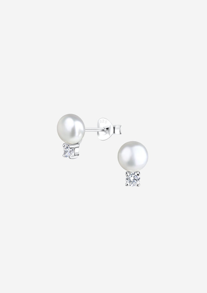 The Snowdrop Sterling Silver Stud Earrings - Molten Store