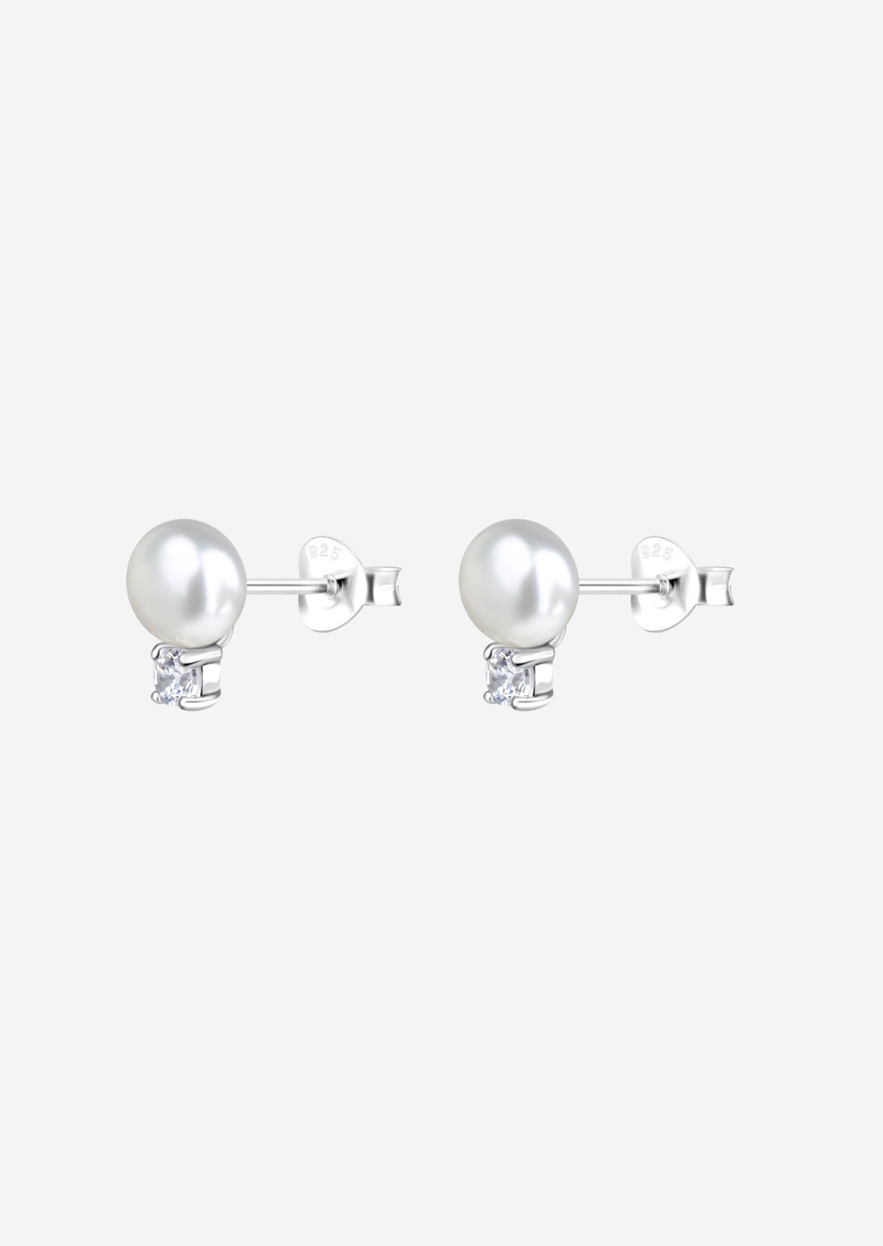 The Snowdrop Sterling Silver Stud Earrings - Molten Store