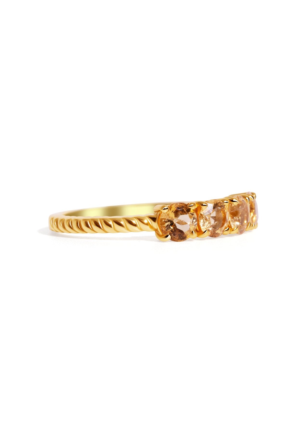 The Sol Citrine 18ct Gold Vermeil Ring - Molten Store