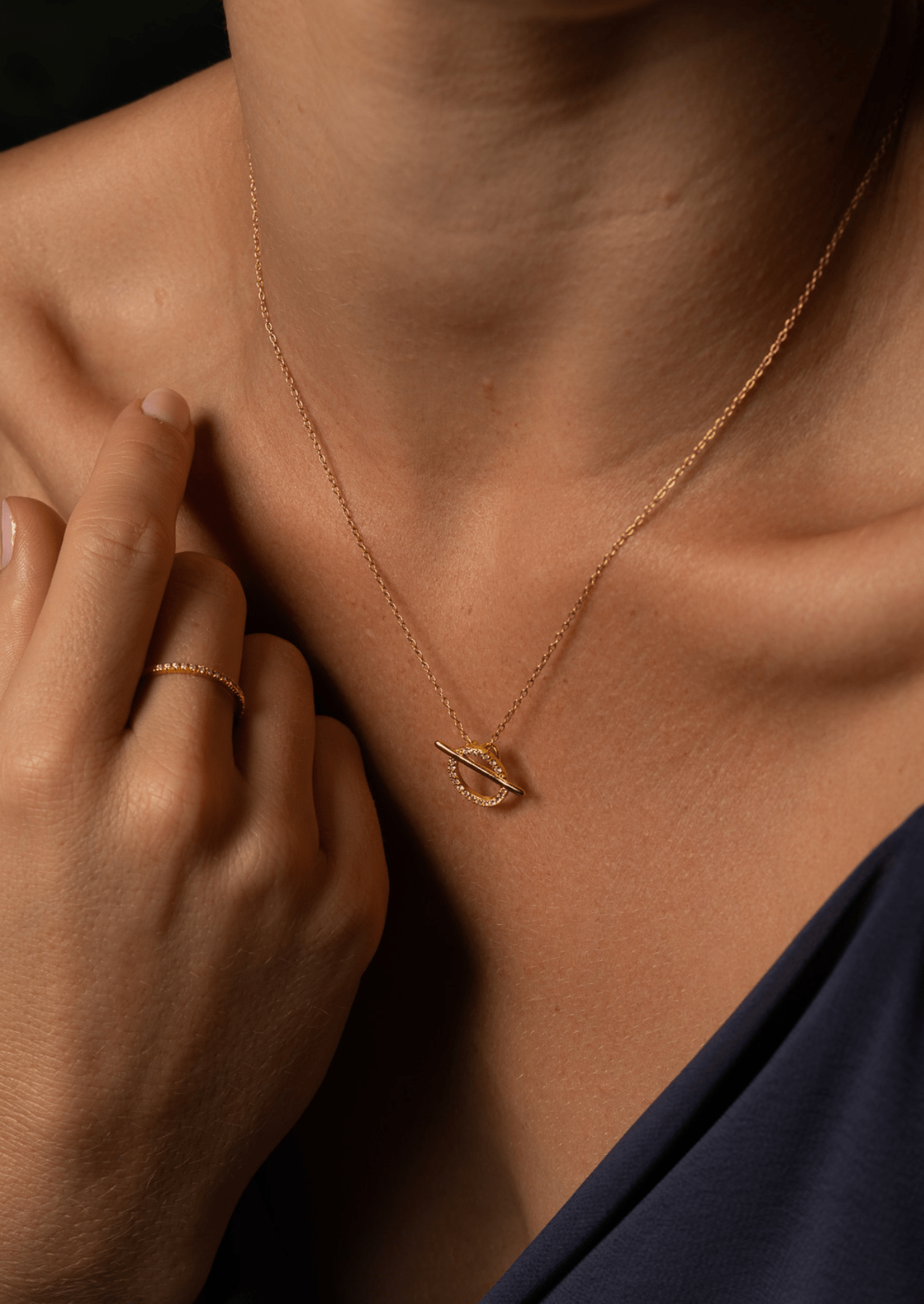 The Solstice 14ct Gold Vermeil Pendant Necklace - Molten Store