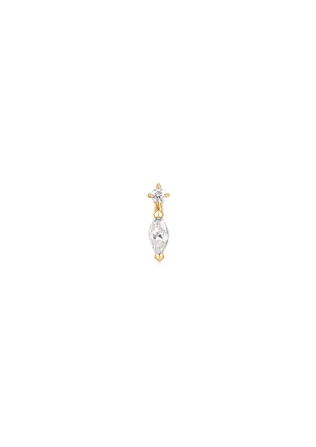 The Solstice Cultured Diamond 9ct Solid Gold Stud Earrings - Molten Store